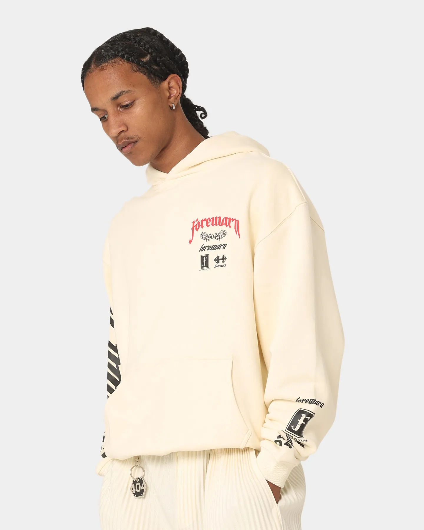 404 Forewarn Hoodie Off White