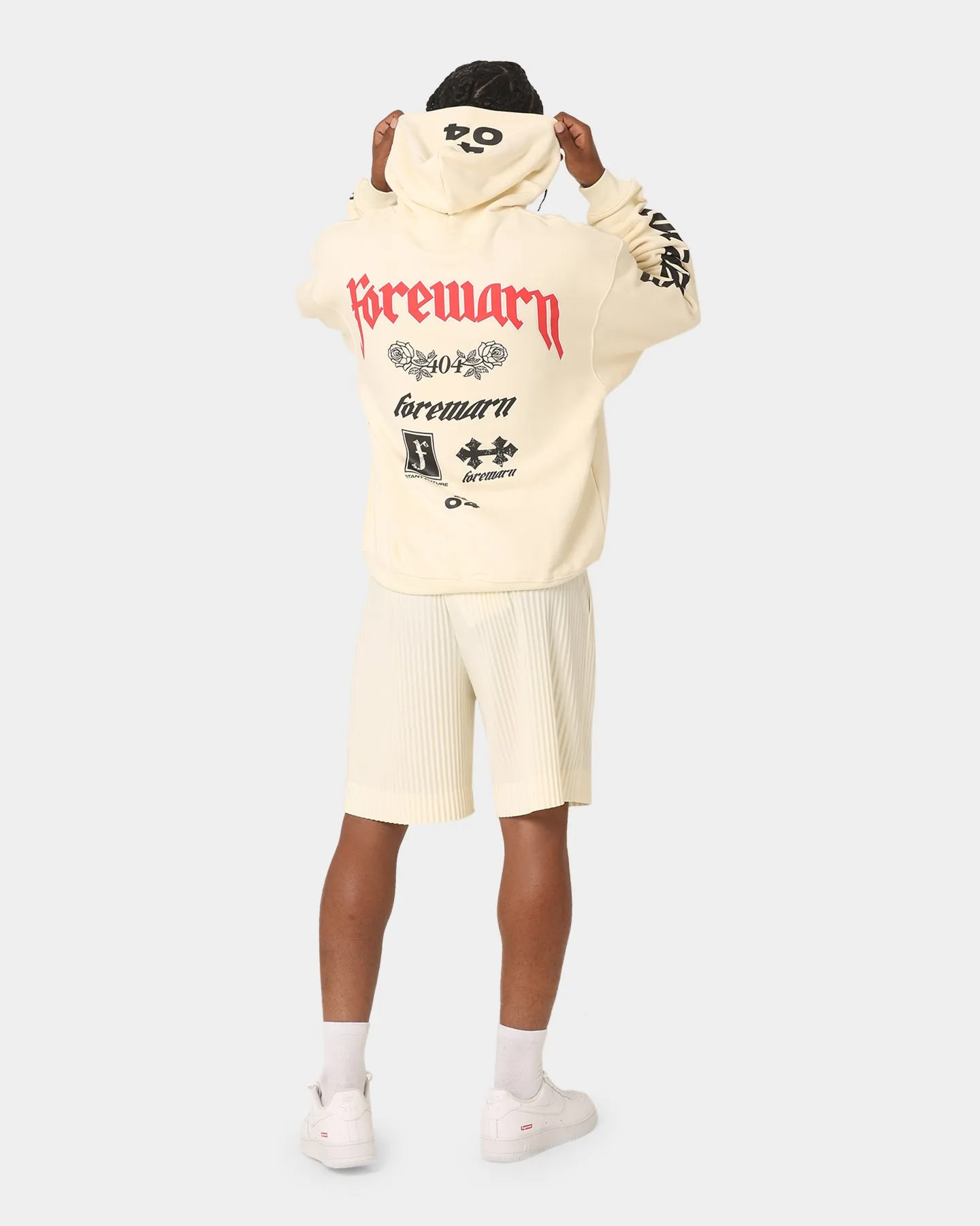 404 Forewarn Hoodie Off White