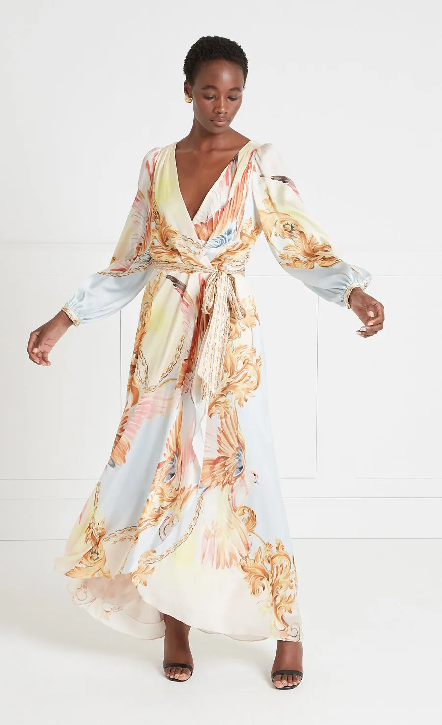 Akira Wrap Dress - Rosewater