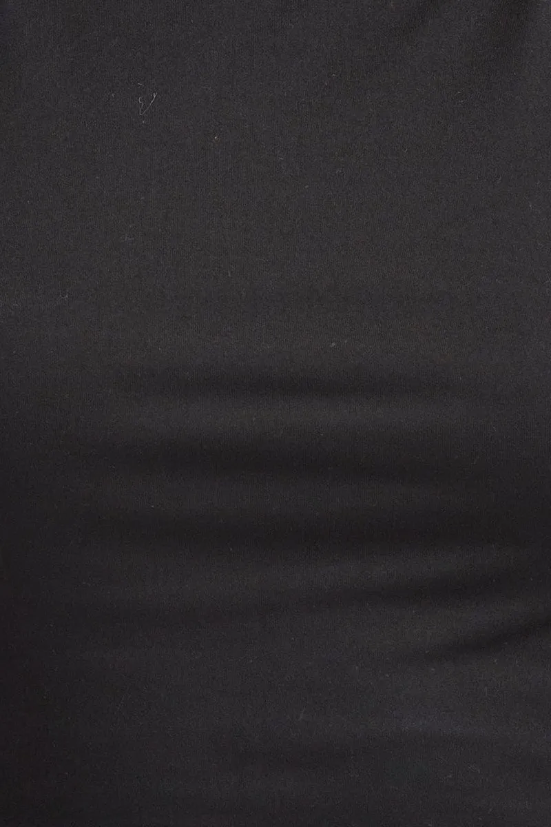 Black Singlet Top Sleeveless