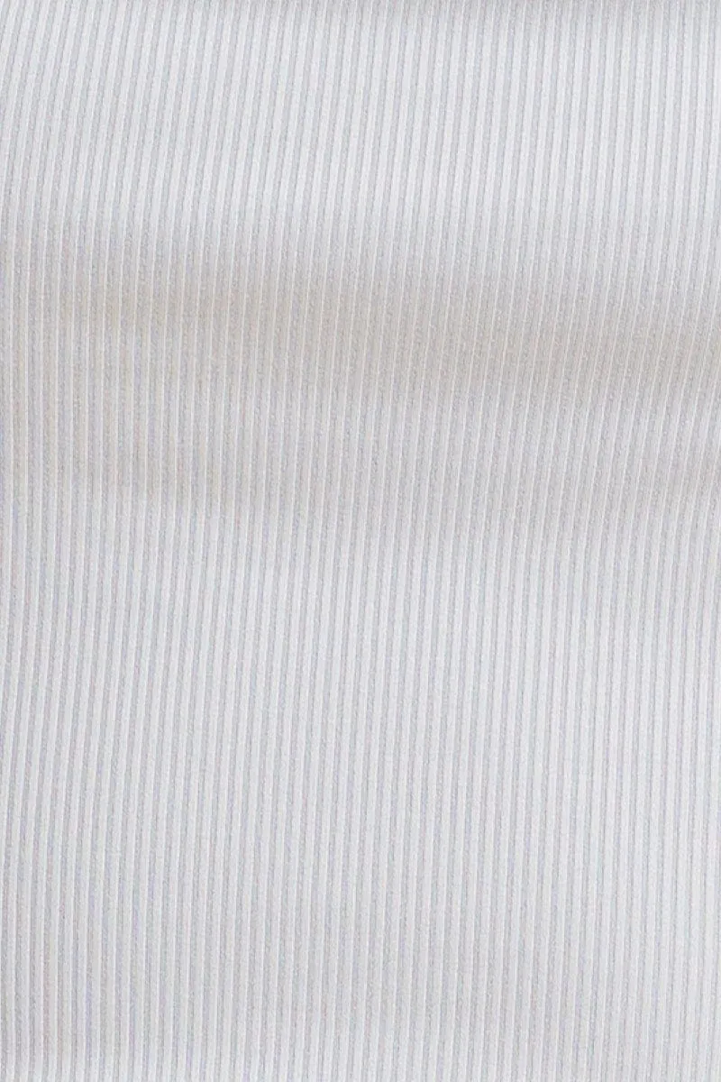 Blue Bandeau Singlet Rib Top