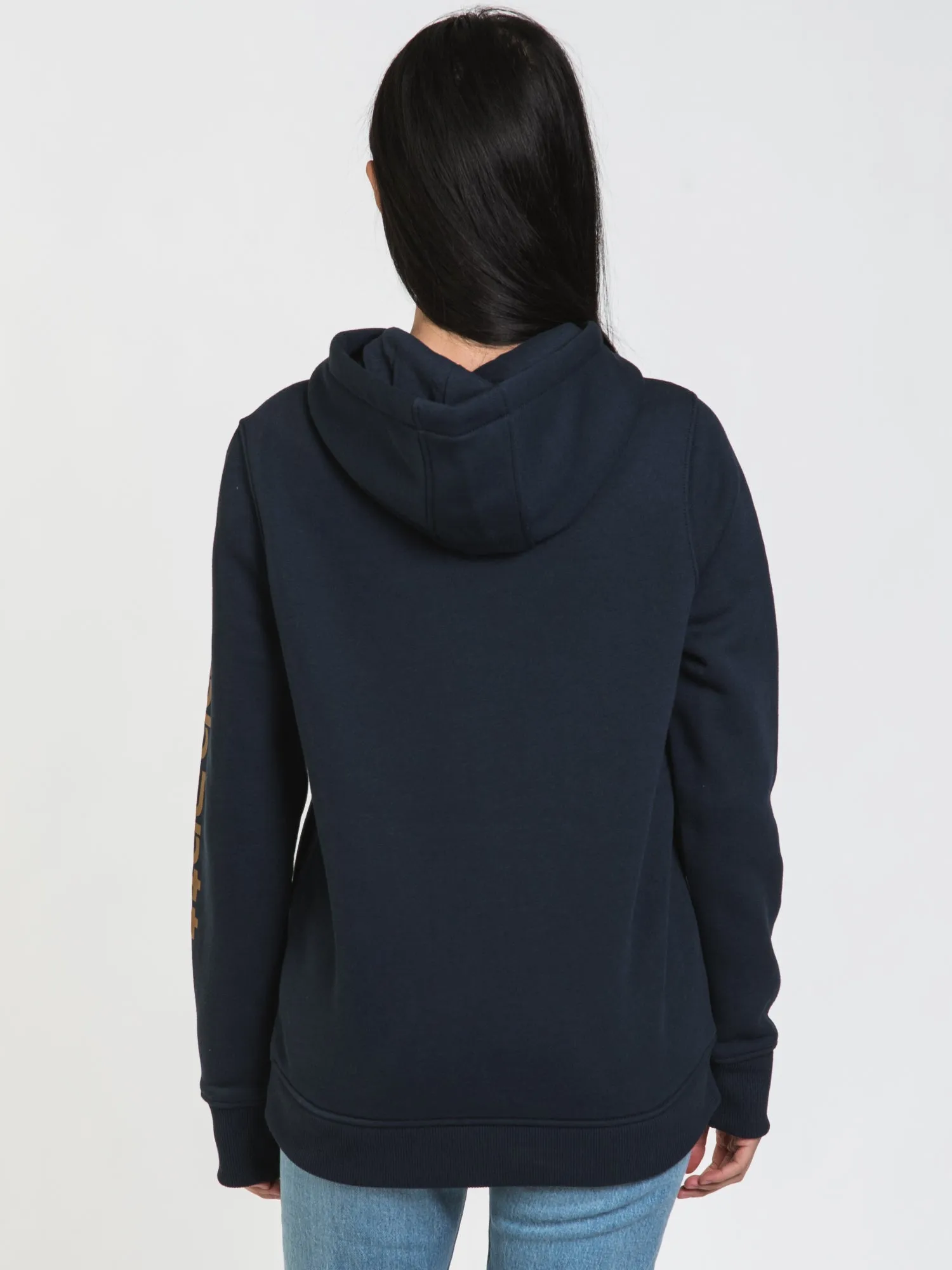 CARHARTT LOGO SLEEVE PULLOVER HOODIE - CLEARANCE