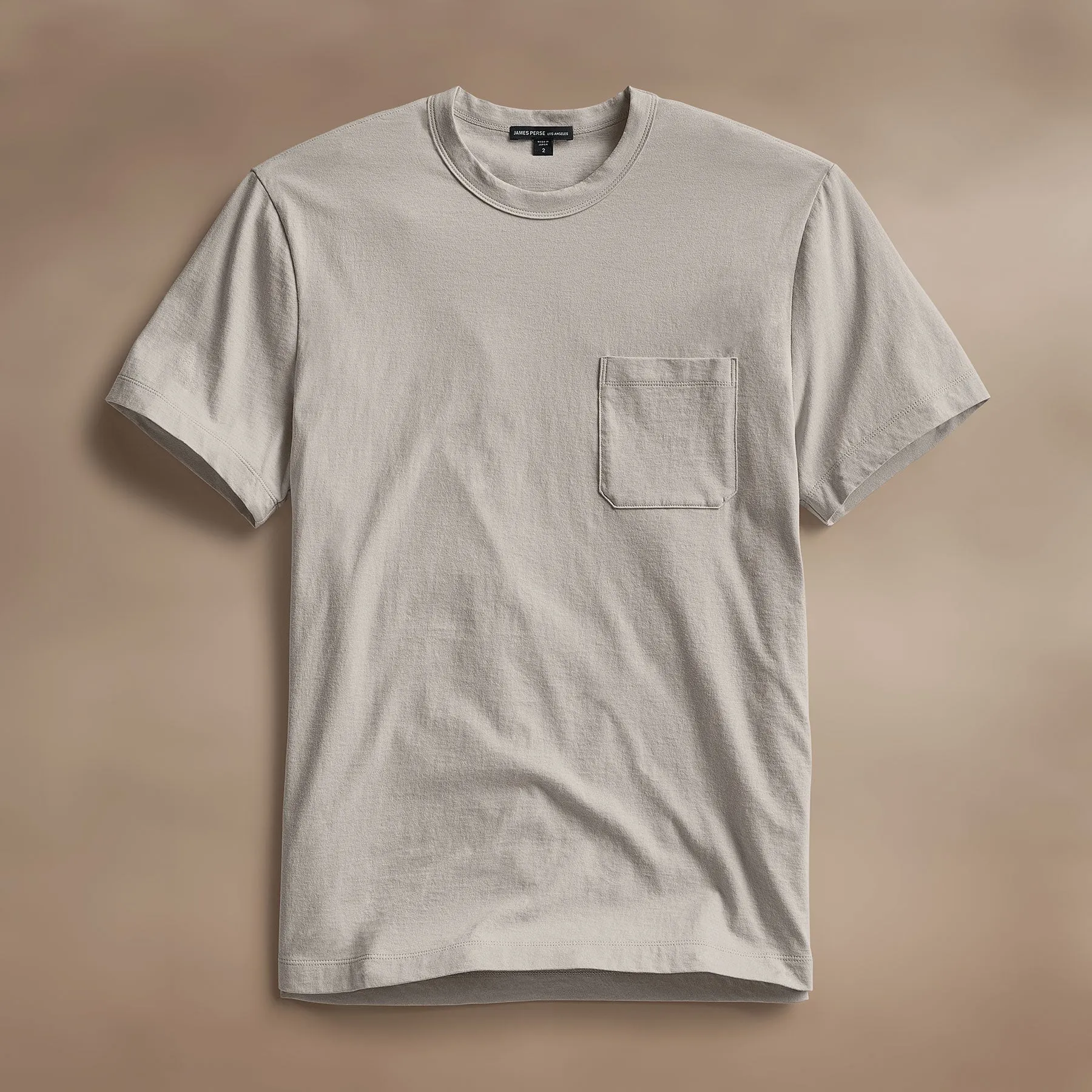 Cotton Linen Pocket Tee - Salt