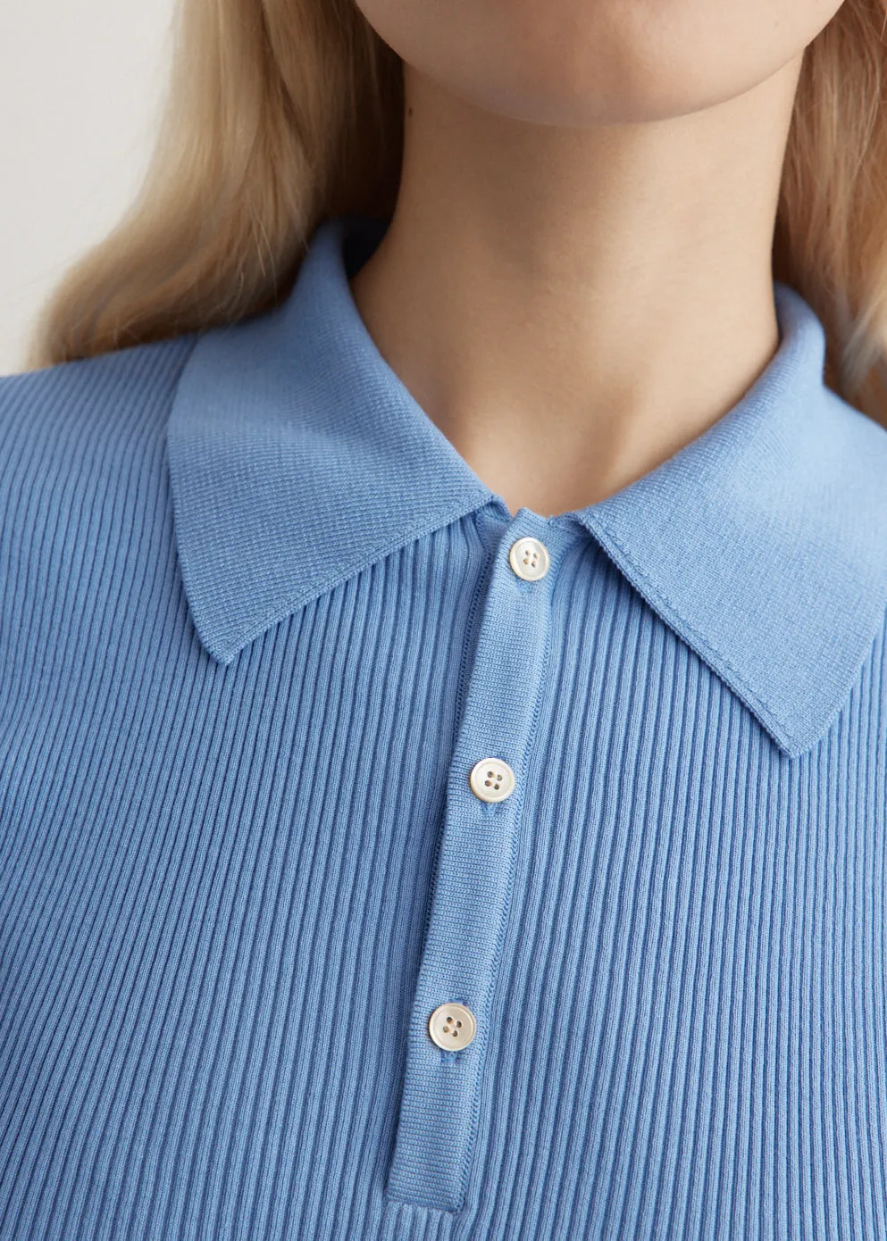Giza High Gauge Rib Knit Polo