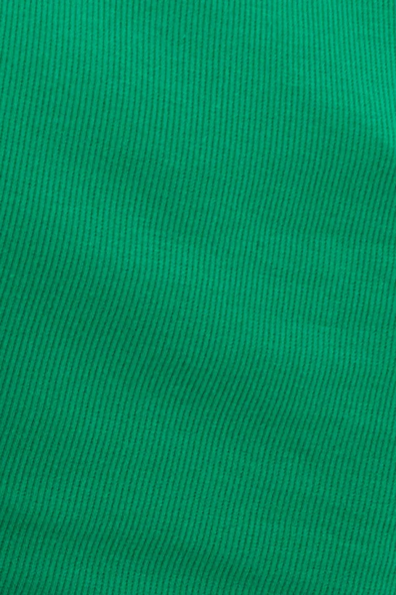Green Scarf T-Shirt Short Sleeve Crop