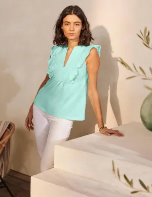 Judith Jersey Top-Spearmint