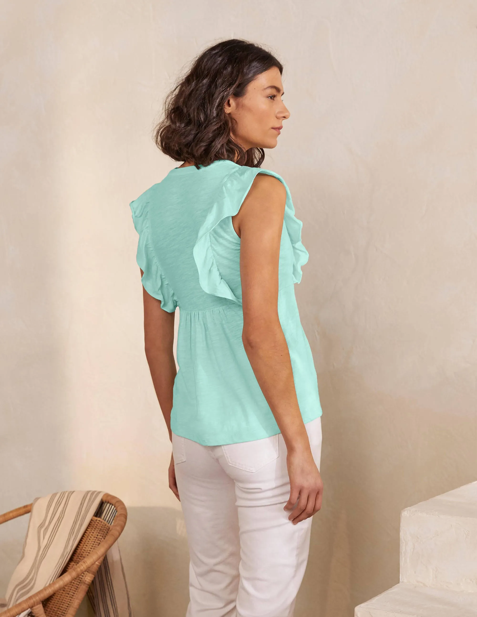 Judith Jersey Top-Spearmint