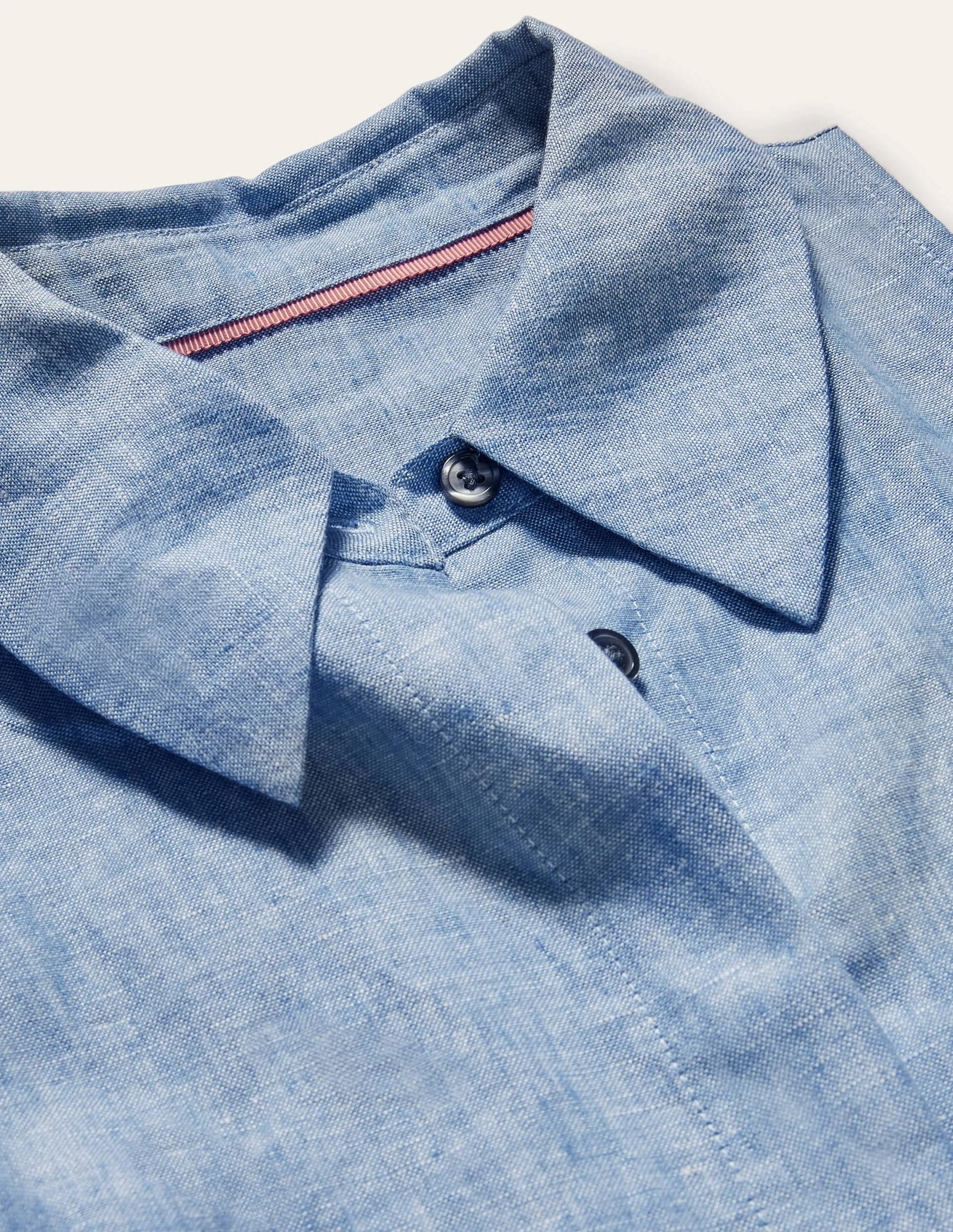 Kate Linen Shirt Dress-Chambray