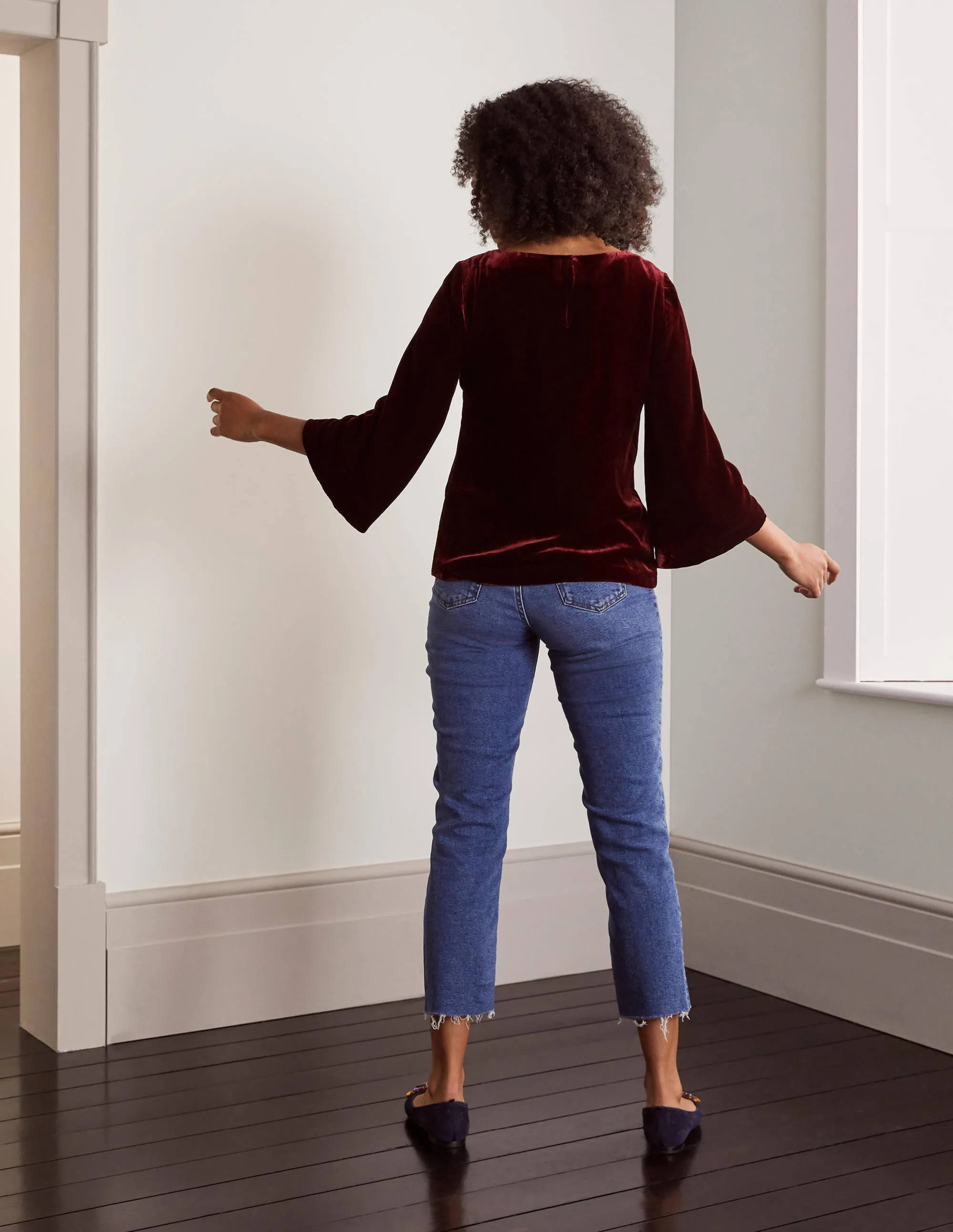 Kate Velvet Top-Ruby Ring