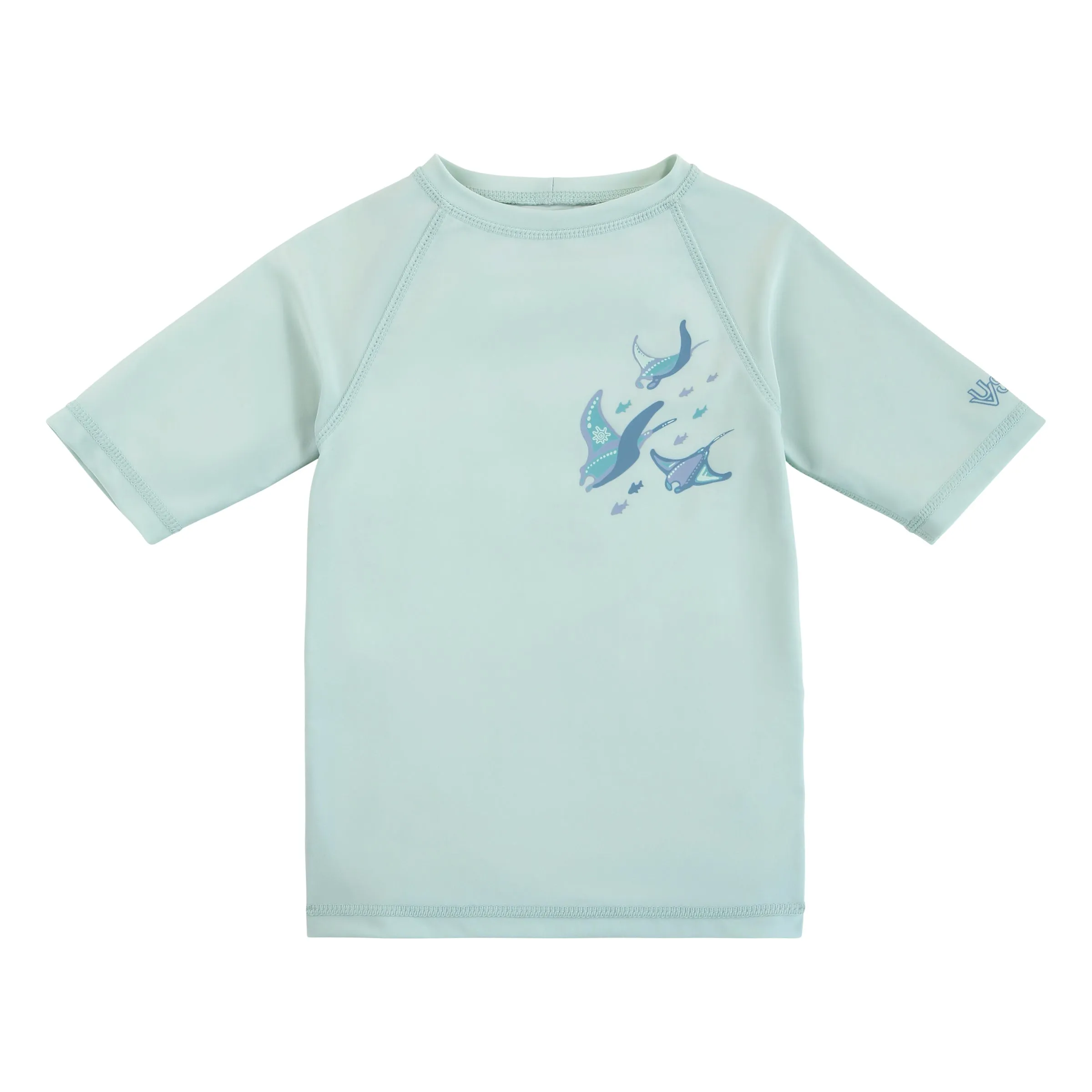 Kid's Short Sleeve Crew Sunny Swim Shirt