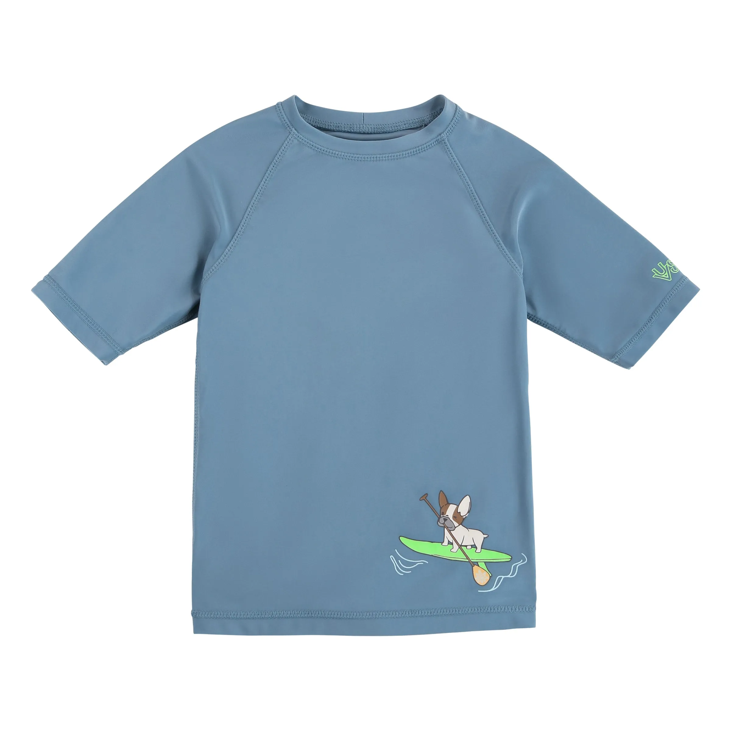 Kid's Short Sleeve Crew Sunny Swim Shirt