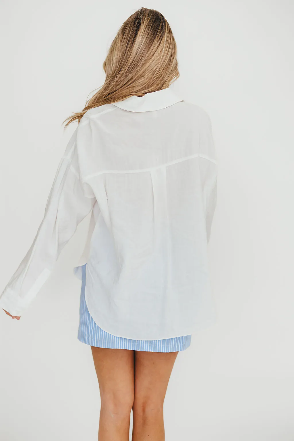Lakin Soft Overfit Shirts in Off-White