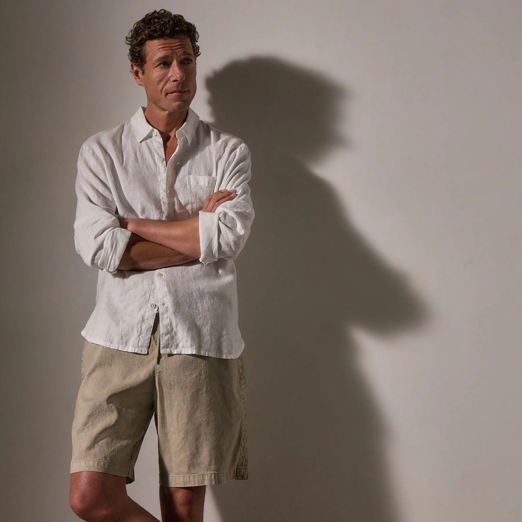 Lightweight Linen Shirt - White