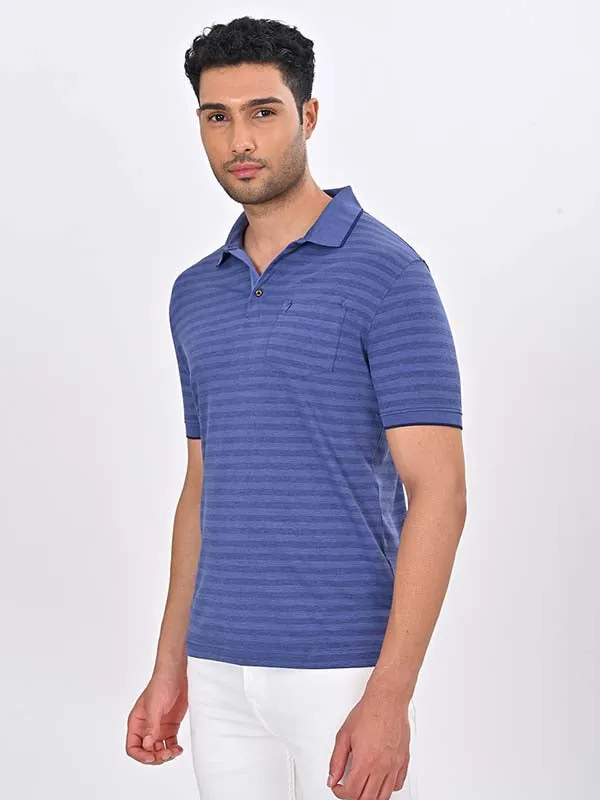 Men Striped Polo T-Shirt
