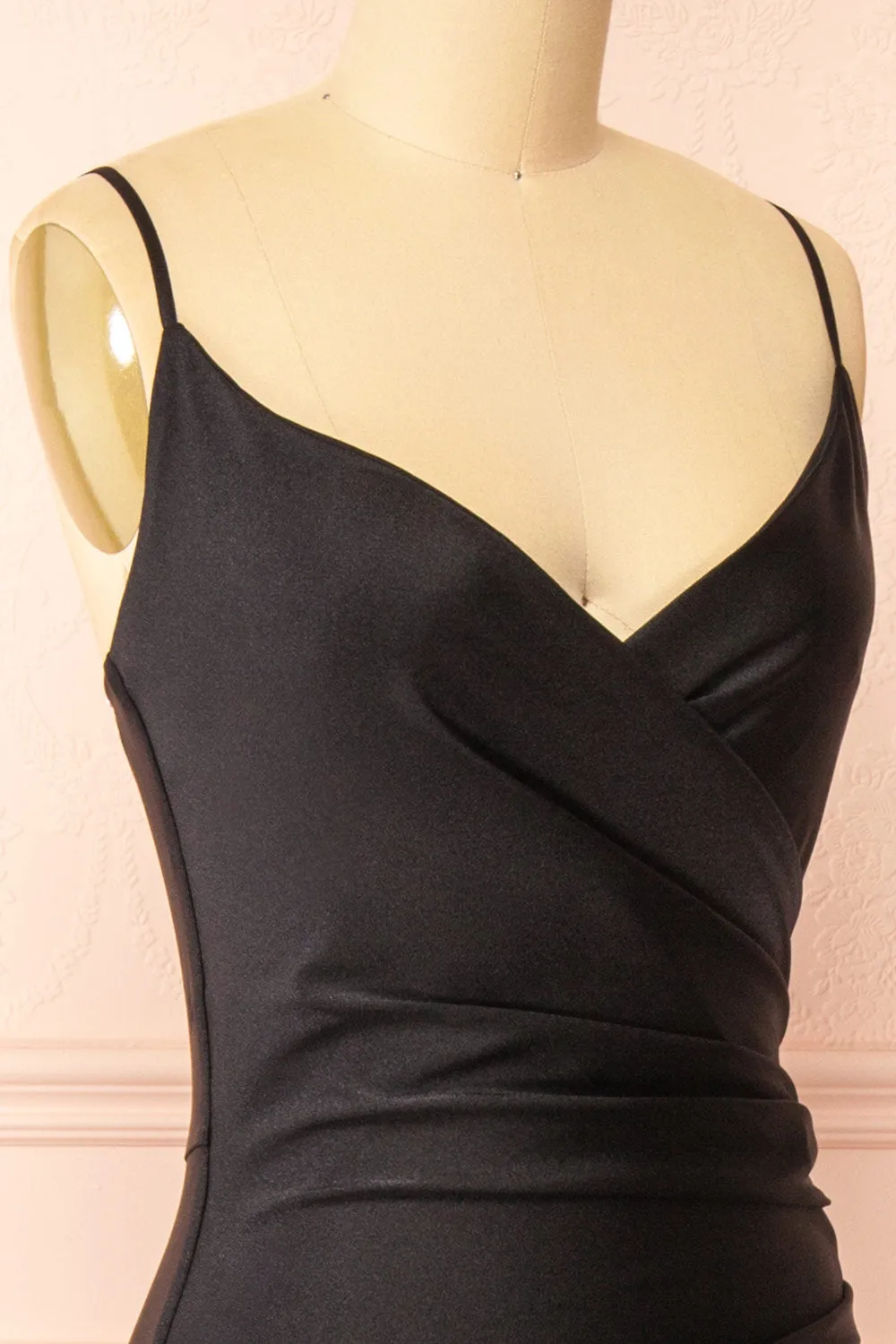 Nyra Black | Mermaid Dress w/ Wrapped Bodice