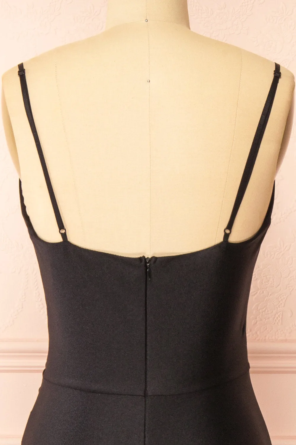 Nyra Black | Mermaid Dress w/ Wrapped Bodice