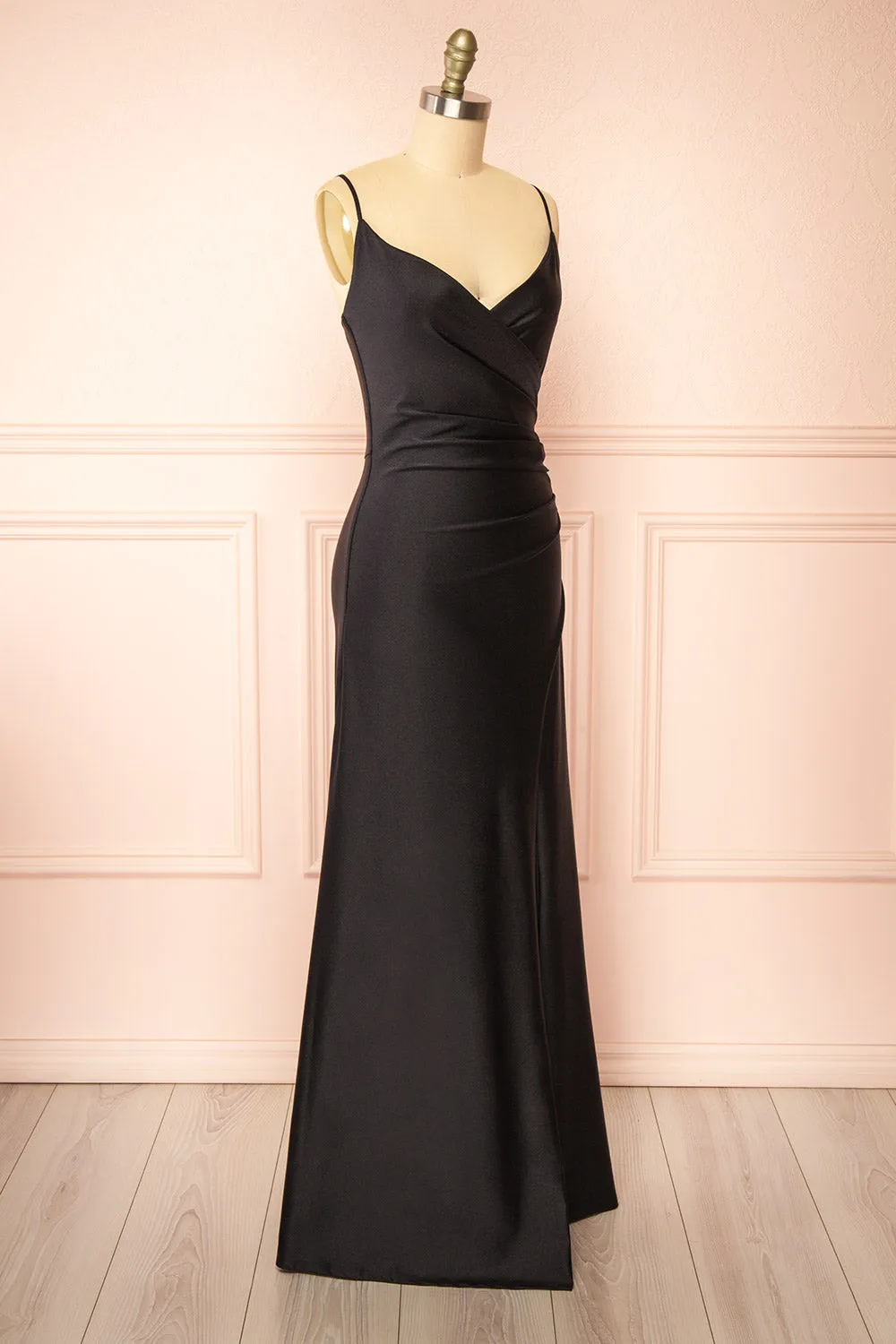Nyra Black | Mermaid Dress w/ Wrapped Bodice