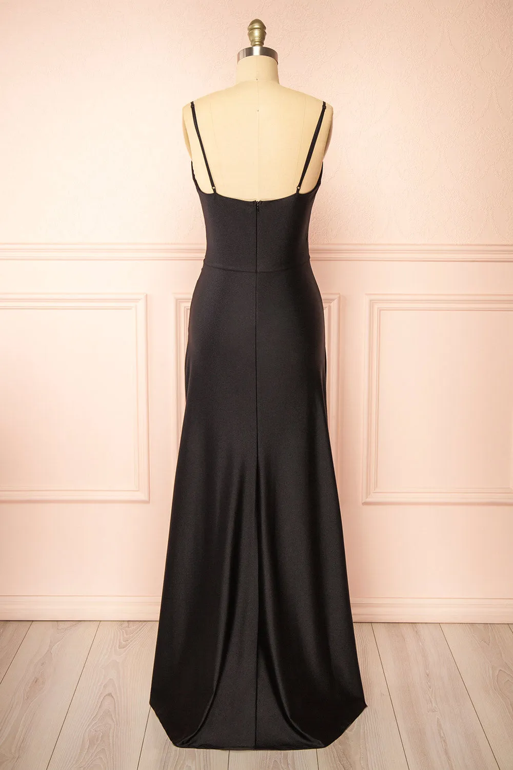 Nyra Black | Mermaid Dress w/ Wrapped Bodice