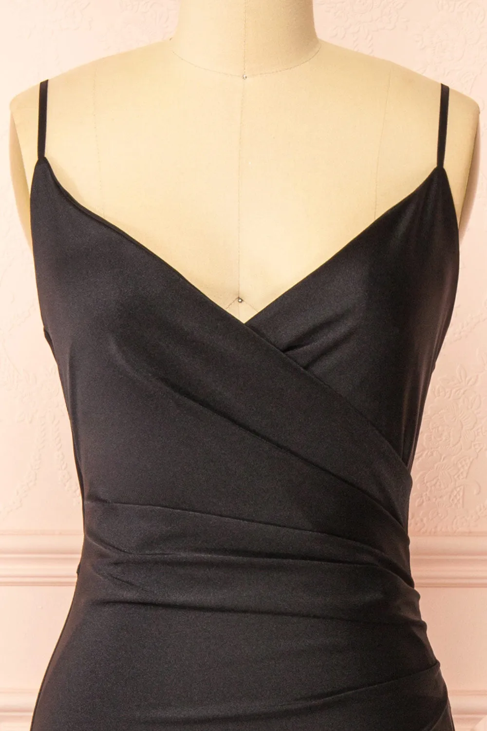 Nyra Black | Mermaid Dress w/ Wrapped Bodice