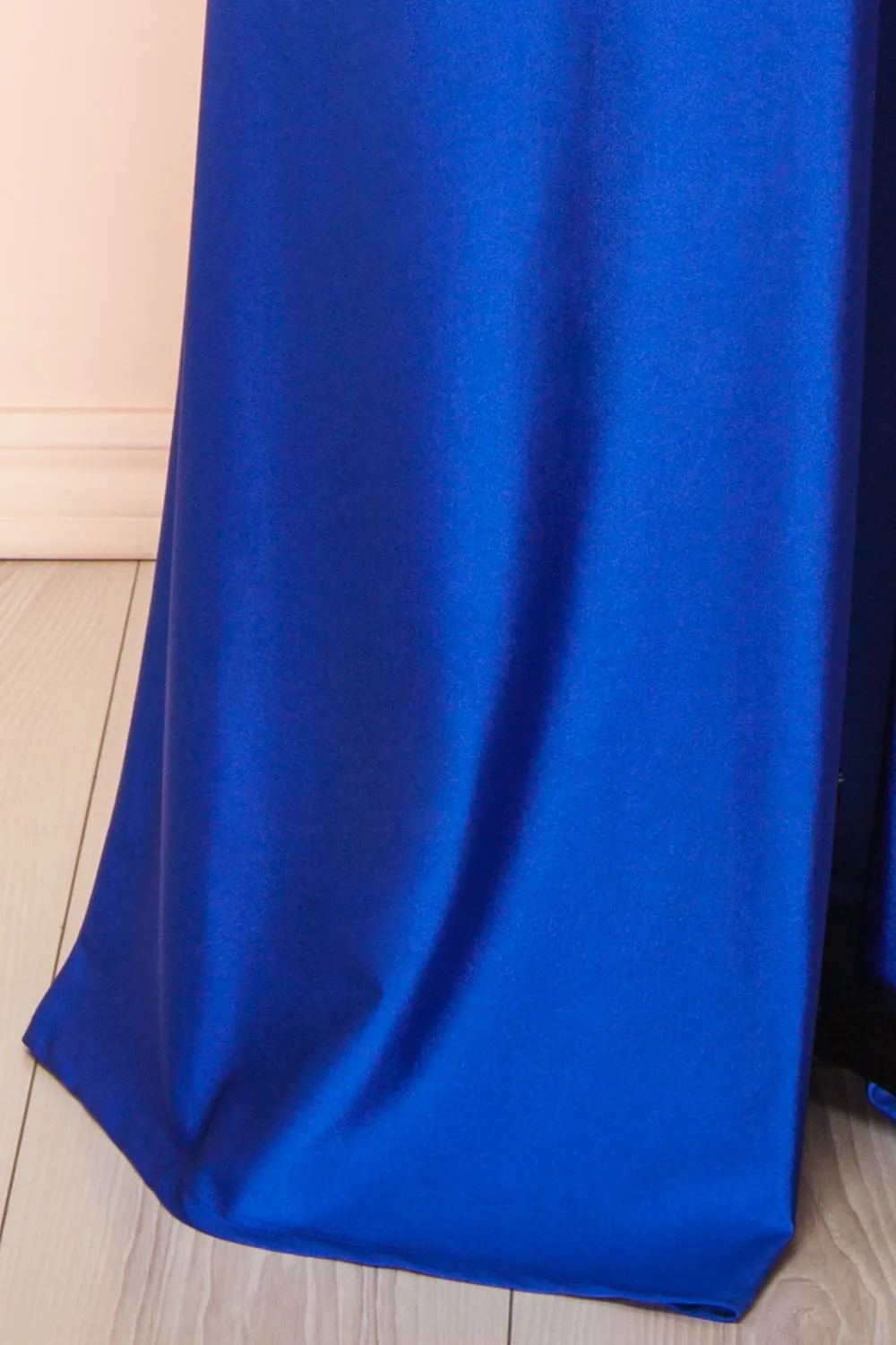 Nyra Blue | Mermaid Dress w/ Wrapped Bodice