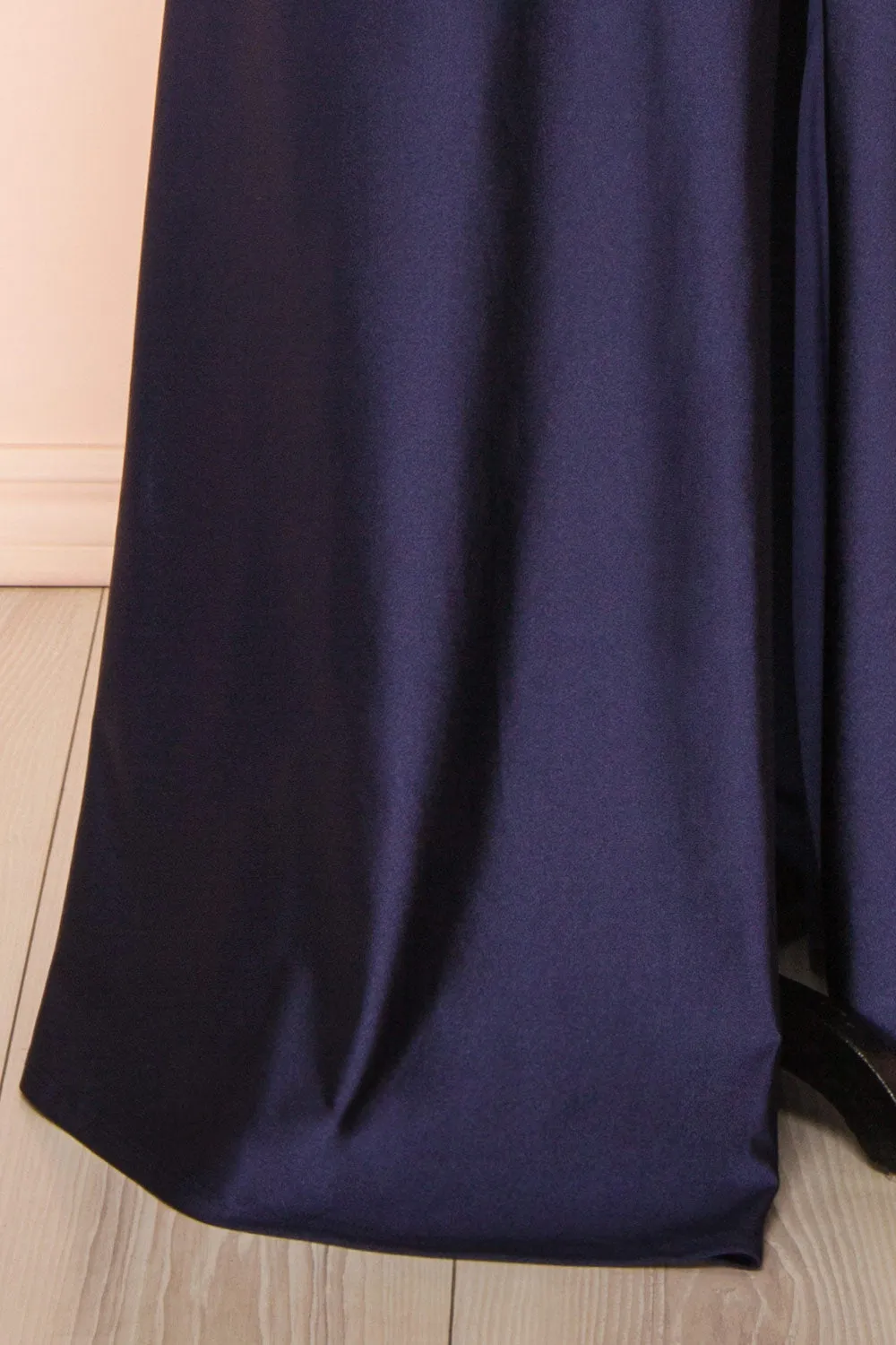 Nyra Navy | Mermaid Dress w/ Wrapped Bodice