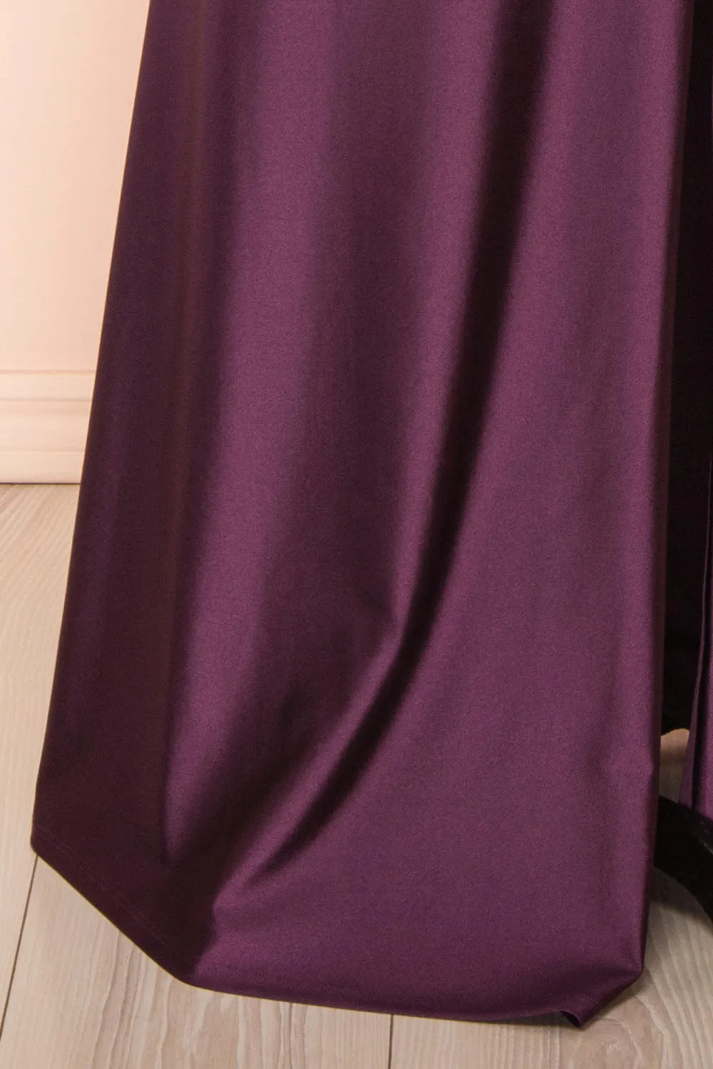 Nyra Purple | Mermaid Dress w/ Wrapped Bodice