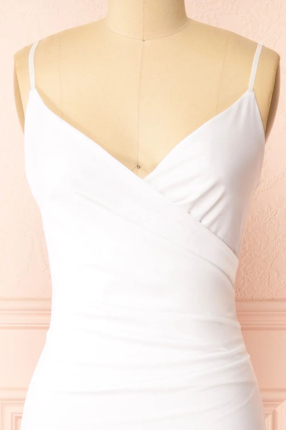 Nyra White | Bridal Mermaid Dress w/ Wrapped Bodice