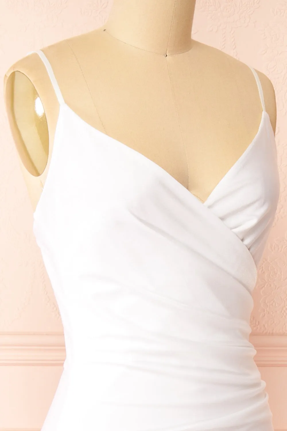 Nyra White | Bridal Mermaid Dress w/ Wrapped Bodice