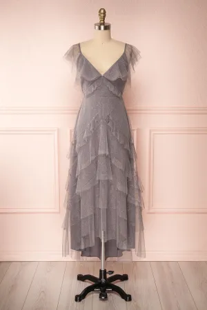 Nyssa Grey | Sparkly Layered Dress