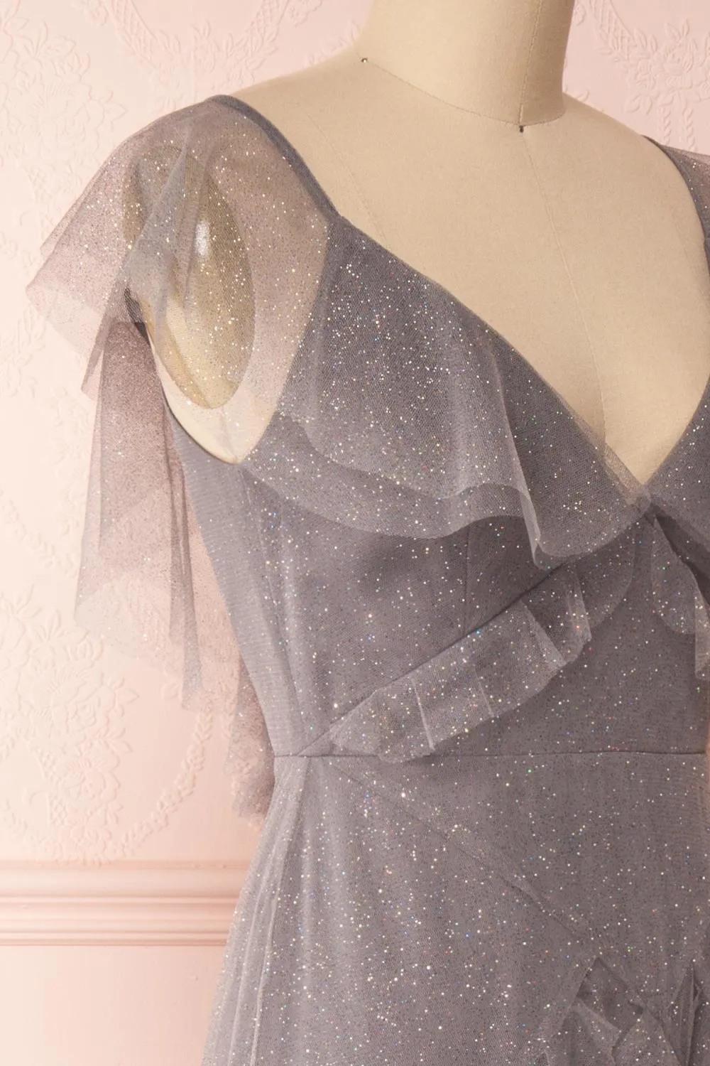 Nyssa Grey | Sparkly Layered Dress