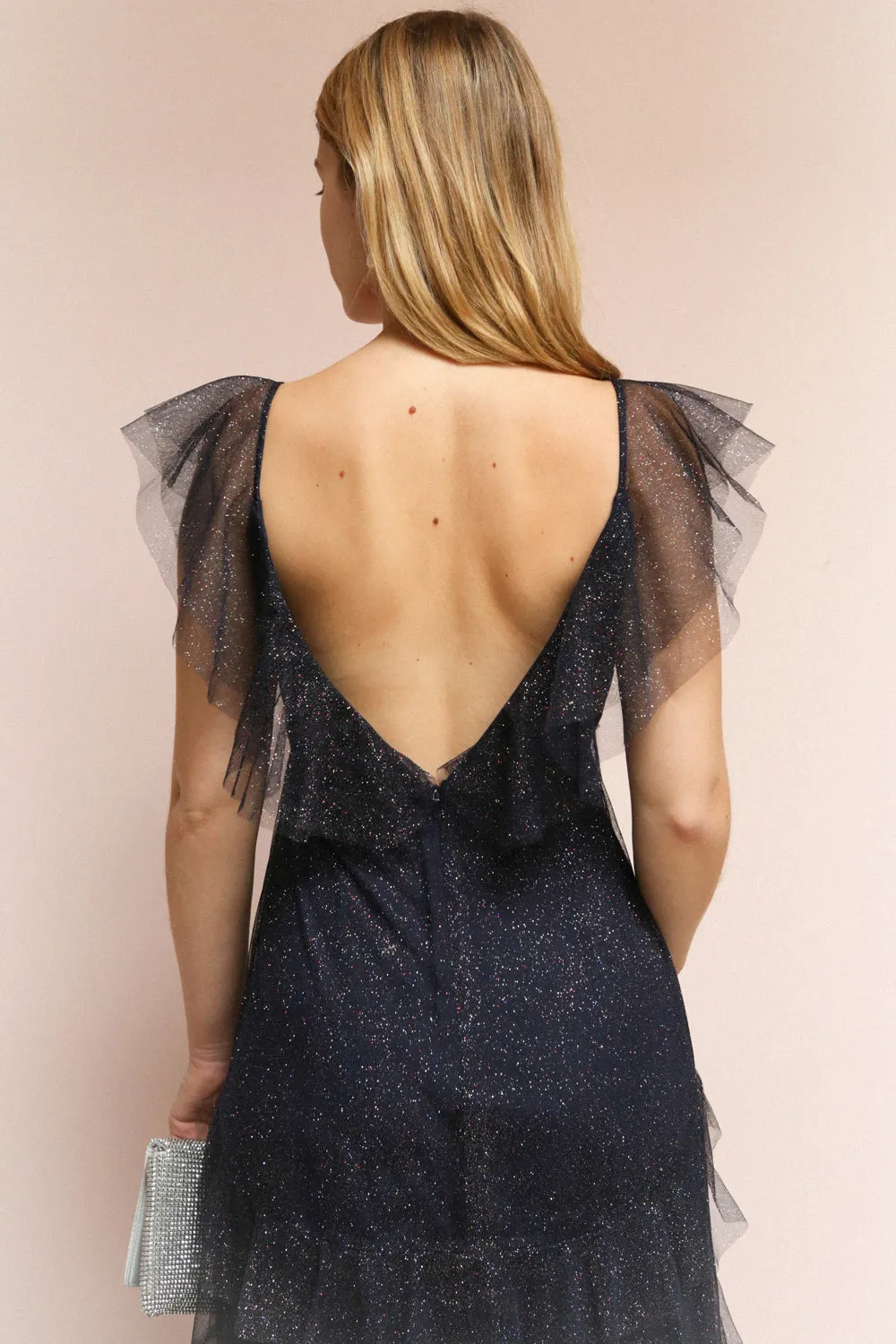 Nyssa Grey | Sparkly Layered Dress