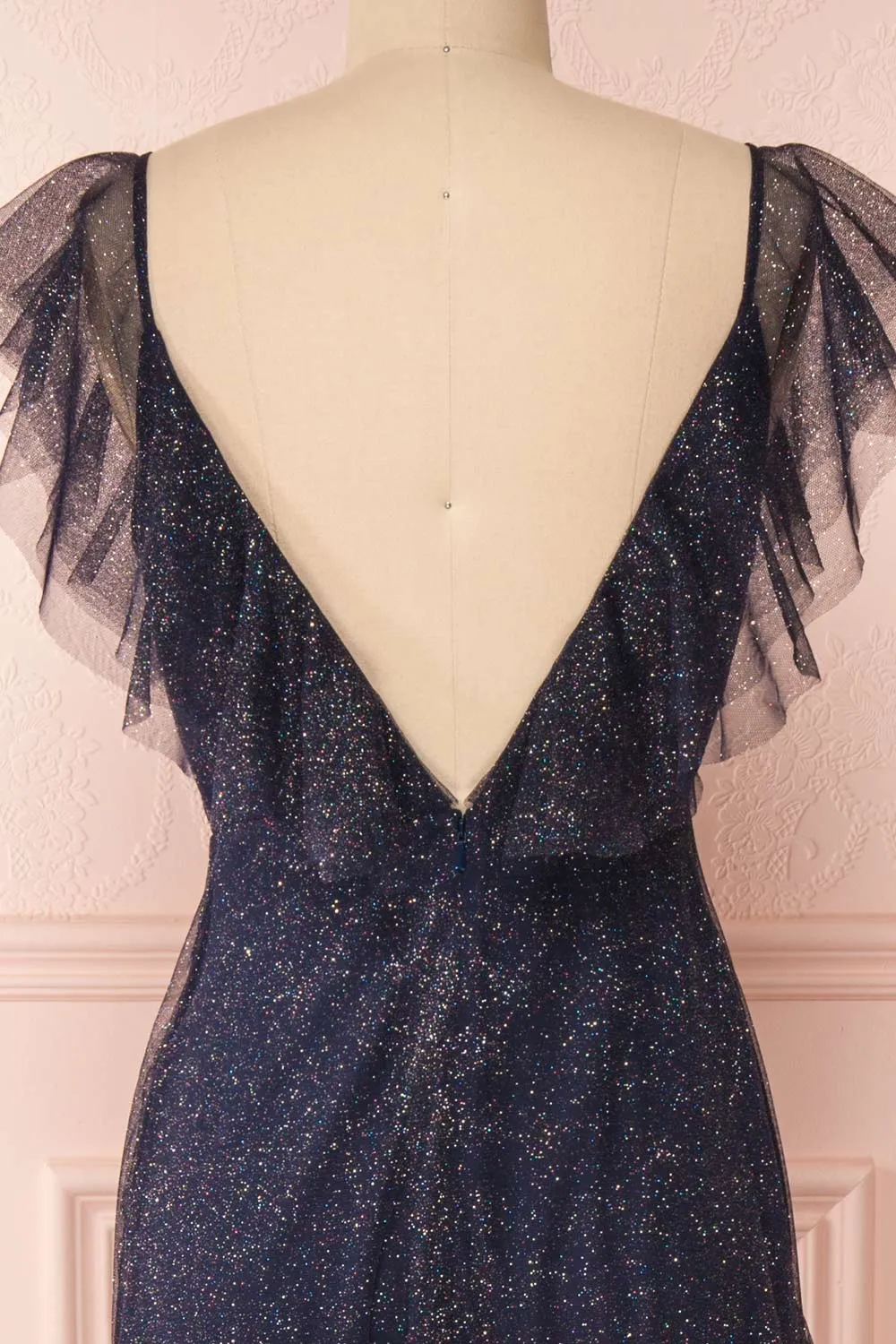 Nyssa Navy | Midi Tulle Dress