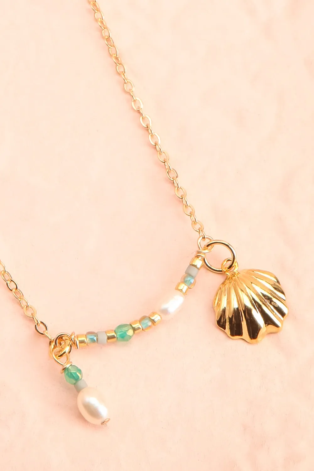 Okeana | Gold Filled Necklace w/ Seashell Charm