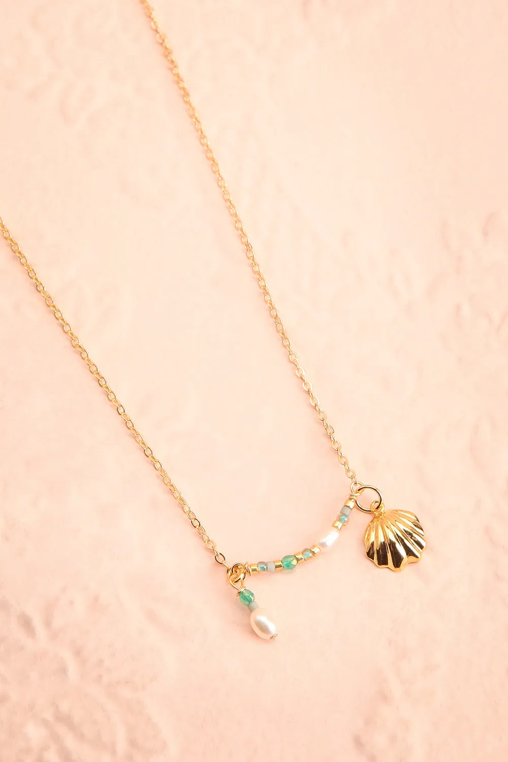Okeana | Gold Filled Necklace w/ Seashell Charm