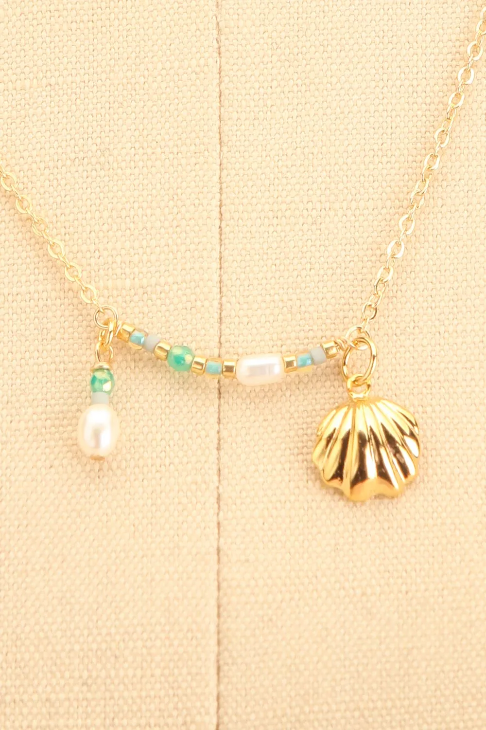 Okeana | Gold Filled Necklace w/ Seashell Charm