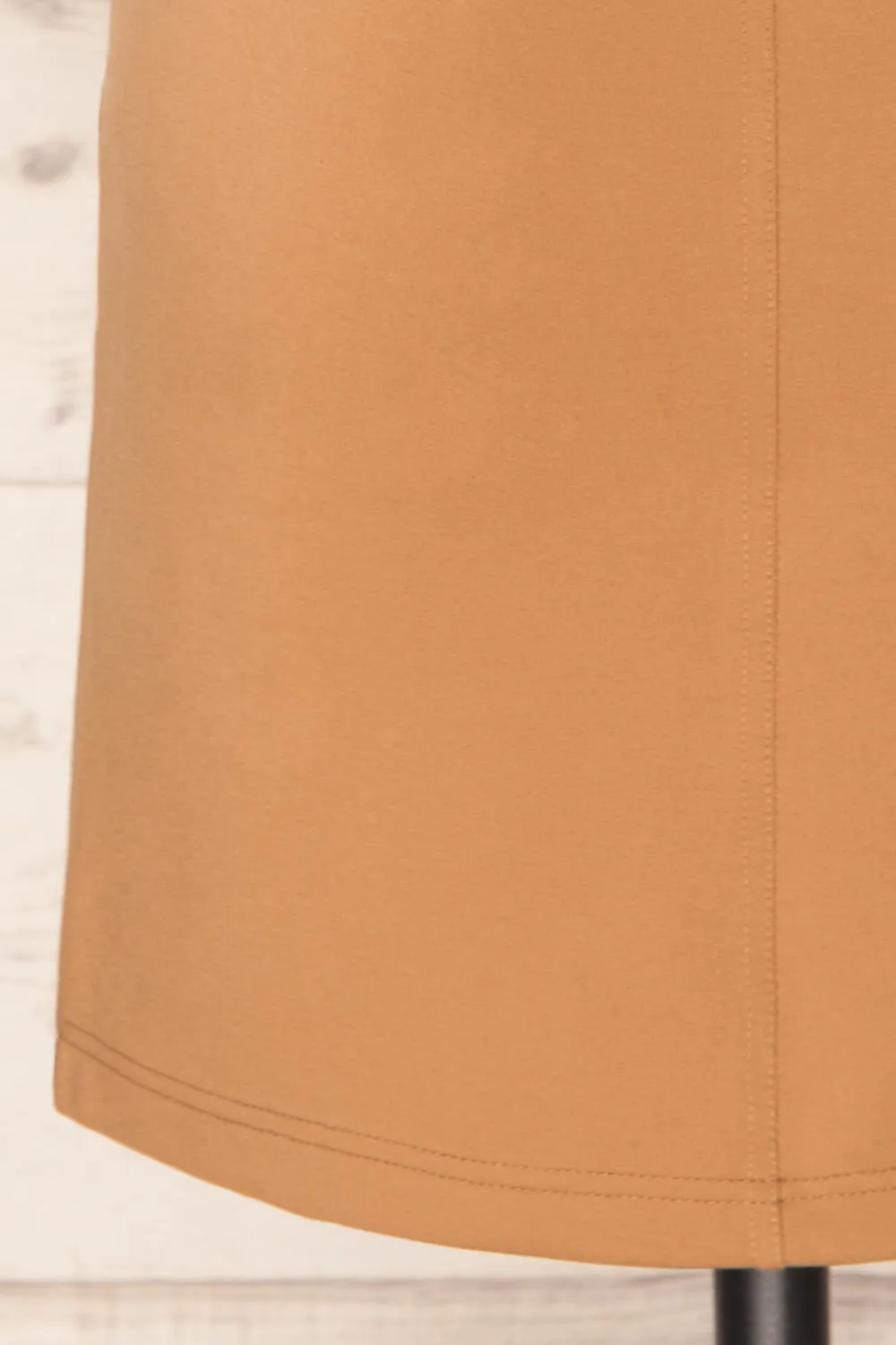 Olkusz Camel | High-Waisted Short Skirt