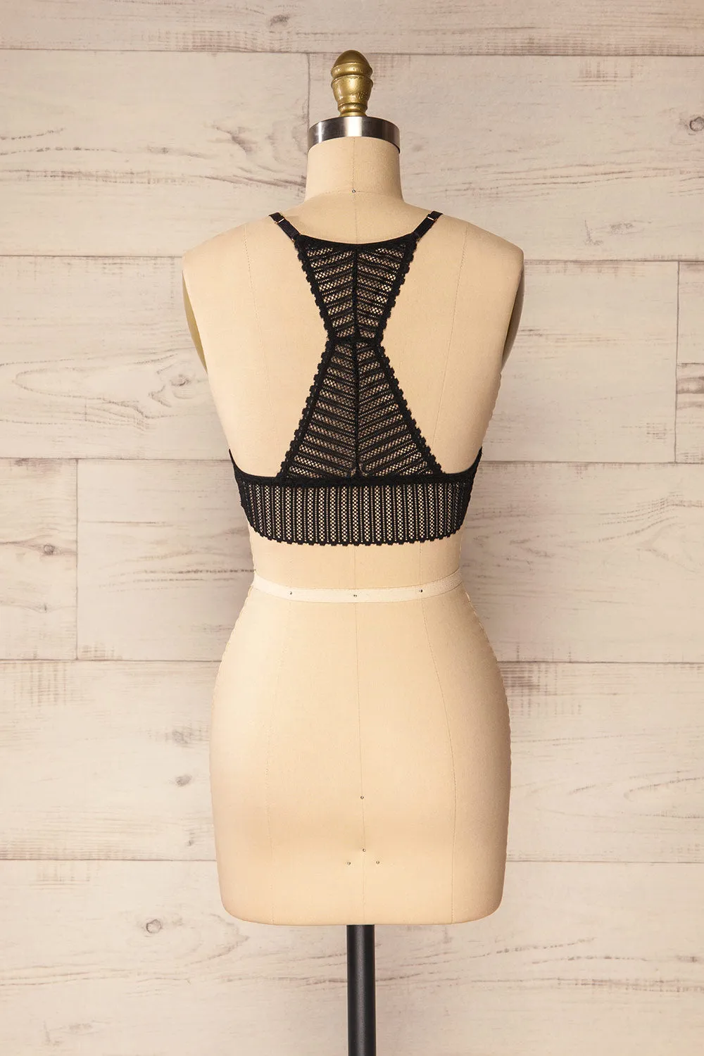 Onex Black | Lace Racerblack Bralette