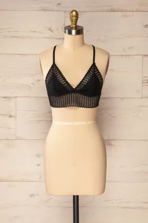 Onex Black | Lace Racerblack Bralette