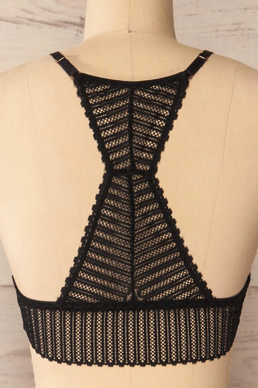 Onex Black | Lace Racerblack Bralette