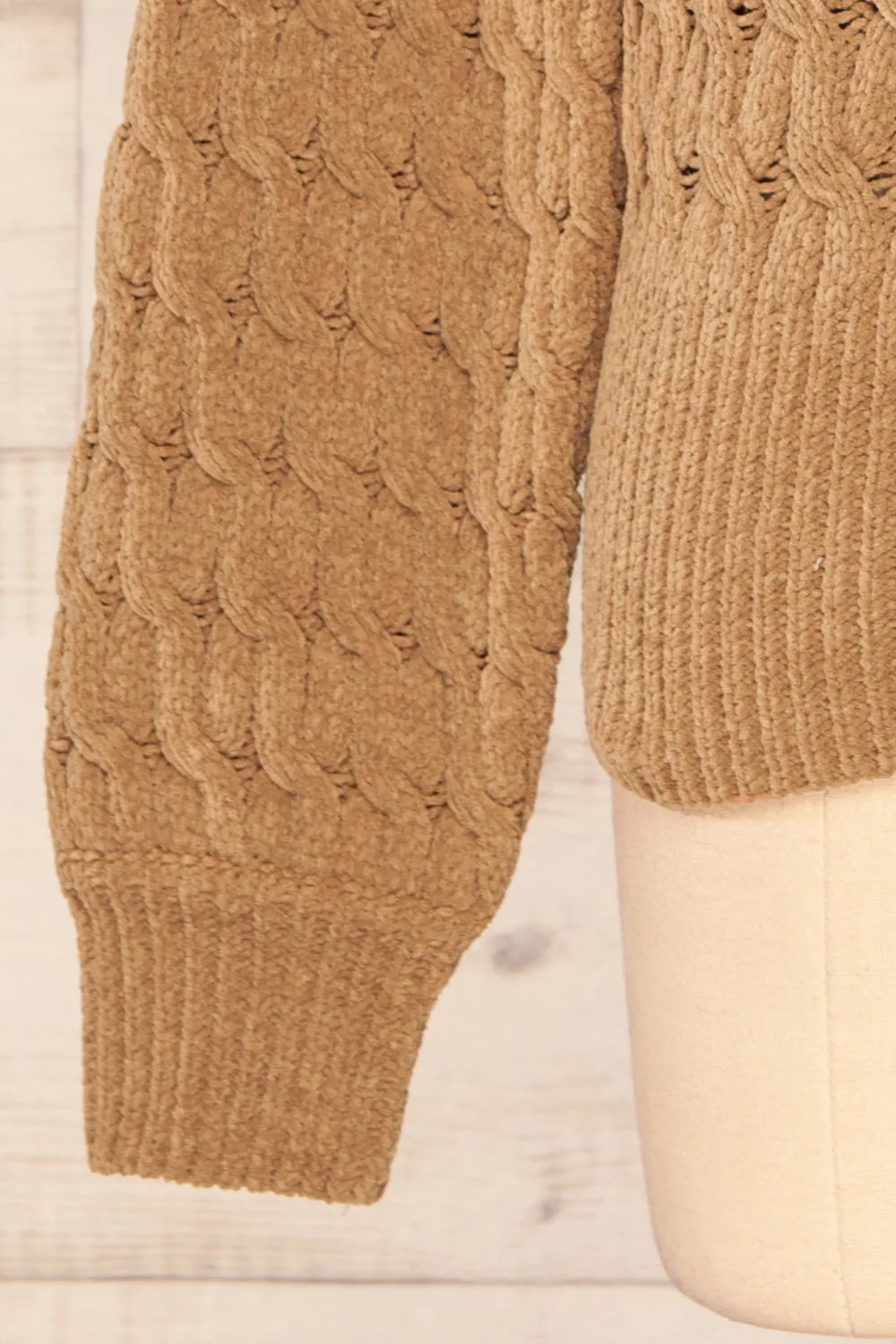 Orenb Caramel | Weave Knit Sweater