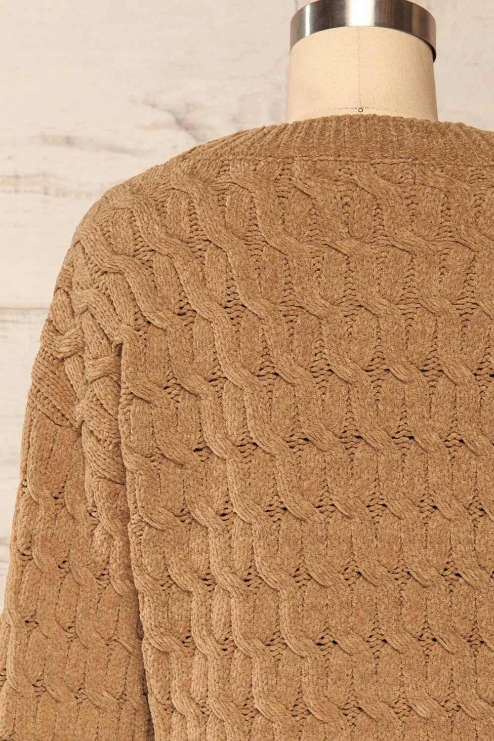 Orenb Caramel | Weave Knit Sweater