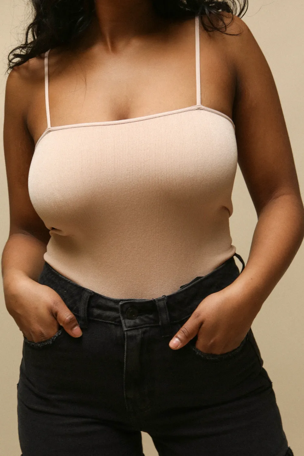 Oret Sand | Beige Tanga Bodysuit