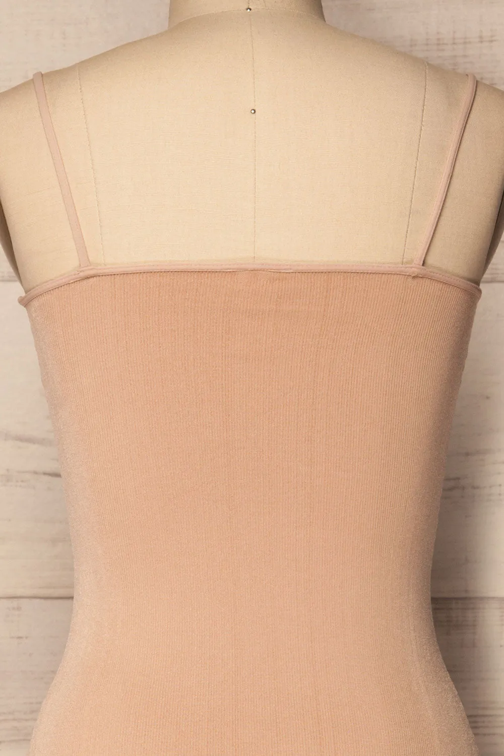 Oret Sand | Beige Tanga Bodysuit