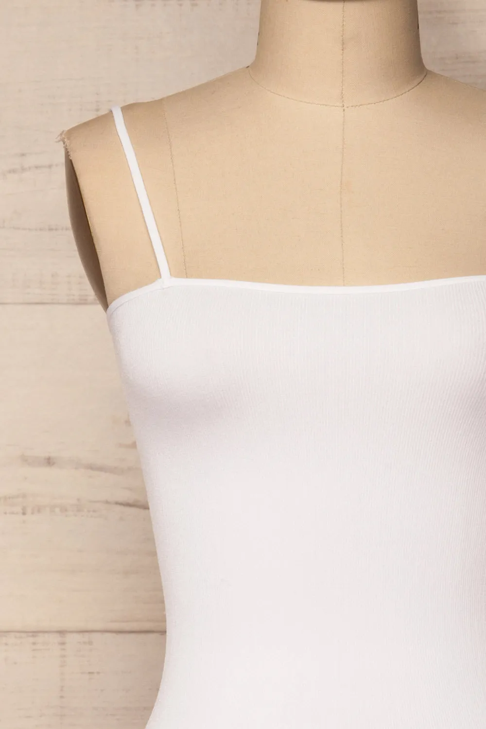 Oret Snow | White Tanga Bodysuit
