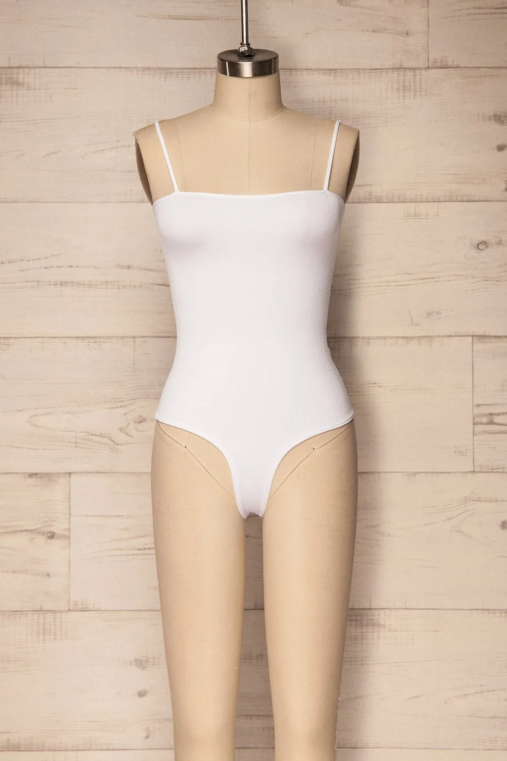 Oret Snow | White Tanga Bodysuit