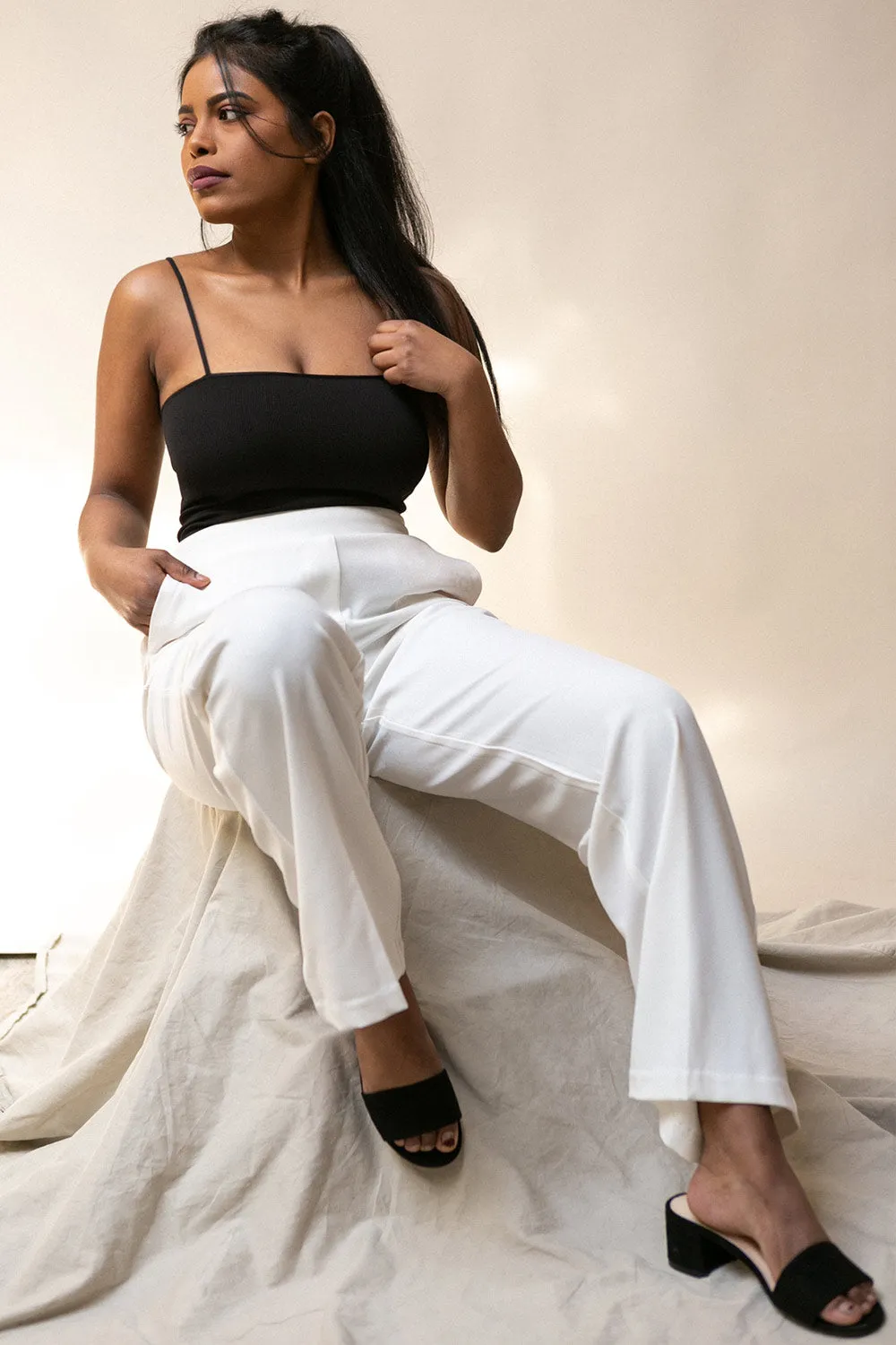 Oret Snow | White Tanga Bodysuit