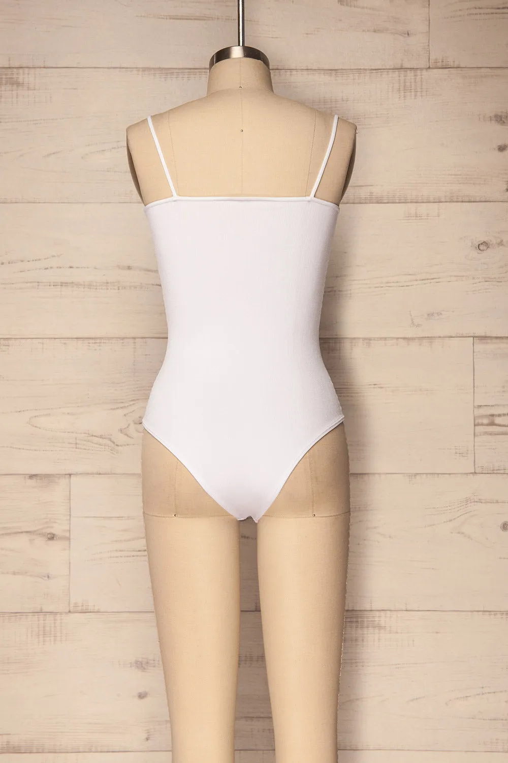 Oret Snow | White Tanga Bodysuit