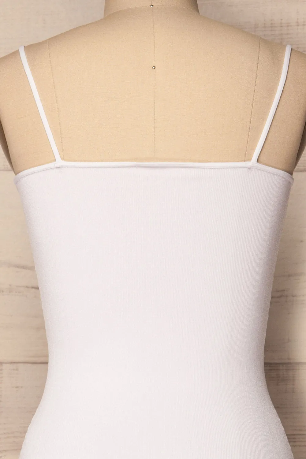 Oret Snow | White Tanga Bodysuit