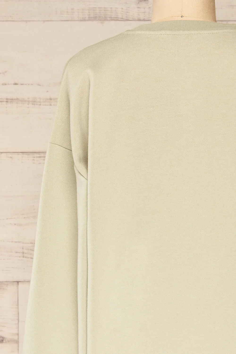 Orhei Sage | Oversized Short Fleece Dress