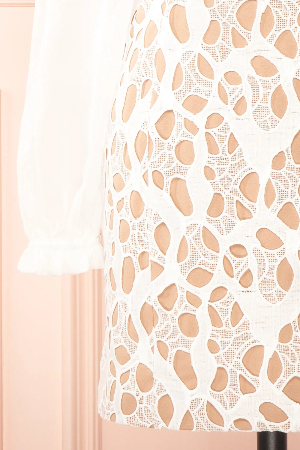 Oriane | Short White Lacy Dress